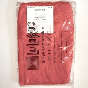 LuLaRoe Heathered Red Leggings One Size